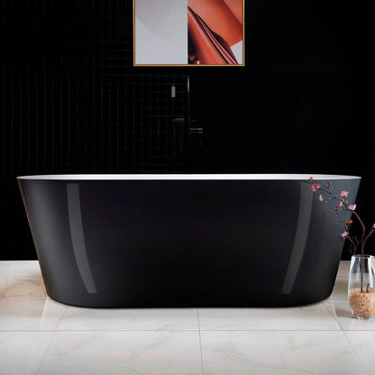 WOODBRIDGE B-1813 67" Acrylic Freestanding Bathtub Contemporary Soaking Tub