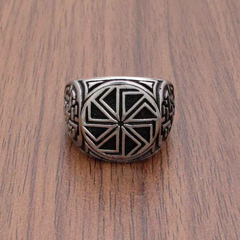 Personalized Viking Ring - Retro Nordic Men's Titanium Steel Ring