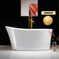 WOODBRIDGE 59" Acrylic Freestanding Bathtub Contemporary Soaking Tub