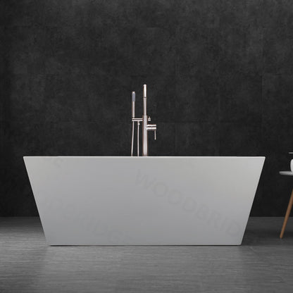 WOODBRIDGE 59" Acrylic Freestanding Bathtub Contemporary Soaking Tub