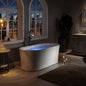 WOODBRIDGE 67" Contemporary Freestanding Acrylic Air Bubble Soaking Bathtub