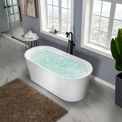 WOODBRIDGE 67" Contemporary Freestanding Acrylic Air Bubble Soaking Bathtub
