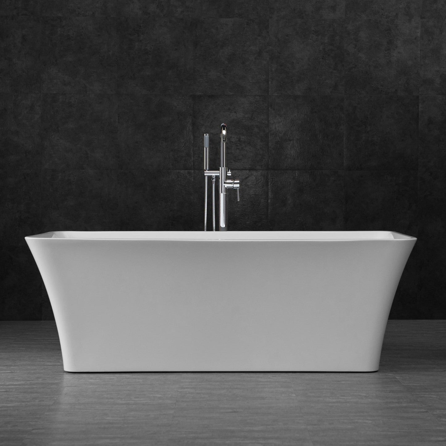 WOODBRIDGE 67" Acrylic Freestanding Bathtub Contemporary Soaking Tub