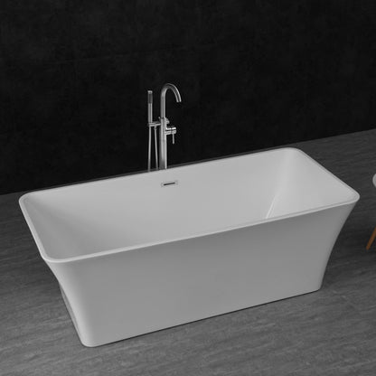 WOODBRIDGE 67" Acrylic Freestanding Bathtub Contemporary Soaking Tub