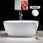 WOODBRIDGE 59" Acrylic Freestanding Bathtub Contemporary Soaking Tub