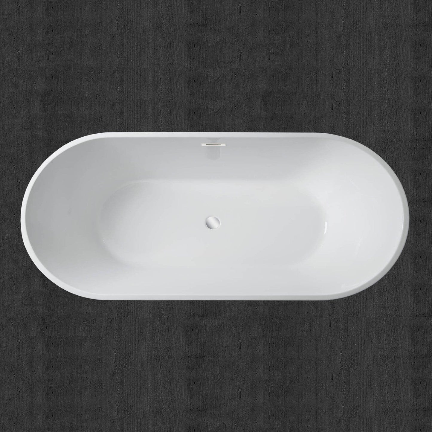 WOODBRIDGE 71" Acrylic Freestanding Bathtub Contemporary Soaking Tub