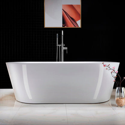 WOODBRIDGE 71" Acrylic Freestanding Bathtub Contemporary Soaking Tub