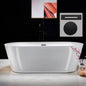 WOODBRIDGE 71" Acrylic Freestanding Bathtub Contemporary Soaking Tub
