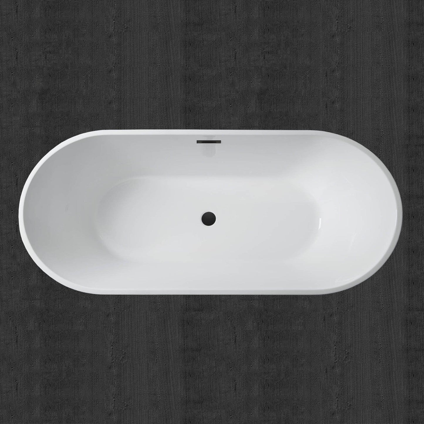 WOODBRIDGE 71" Acrylic Freestanding Bathtub Contemporary Soaking Tub