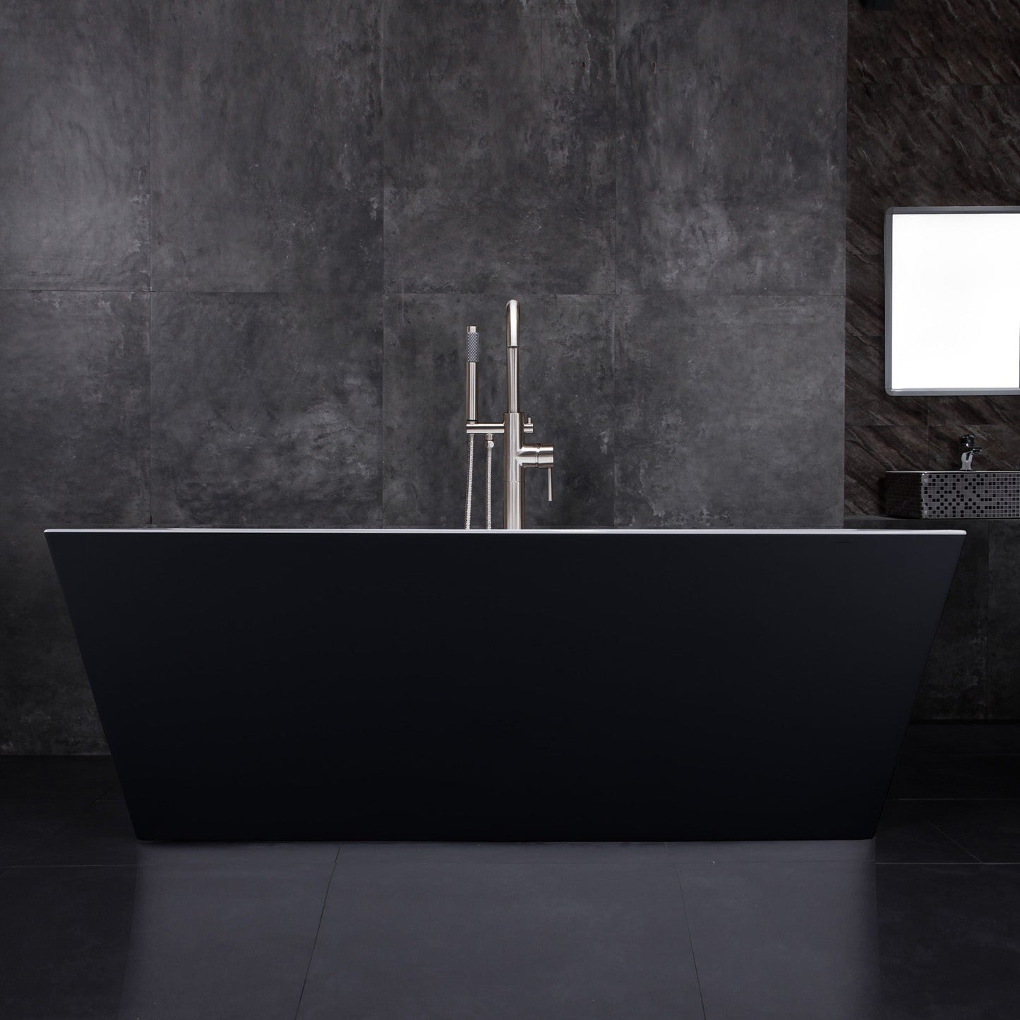 WOODBRIDGE 67" Acrylic Freestanding Bathtub Contemporary Soaking Tub