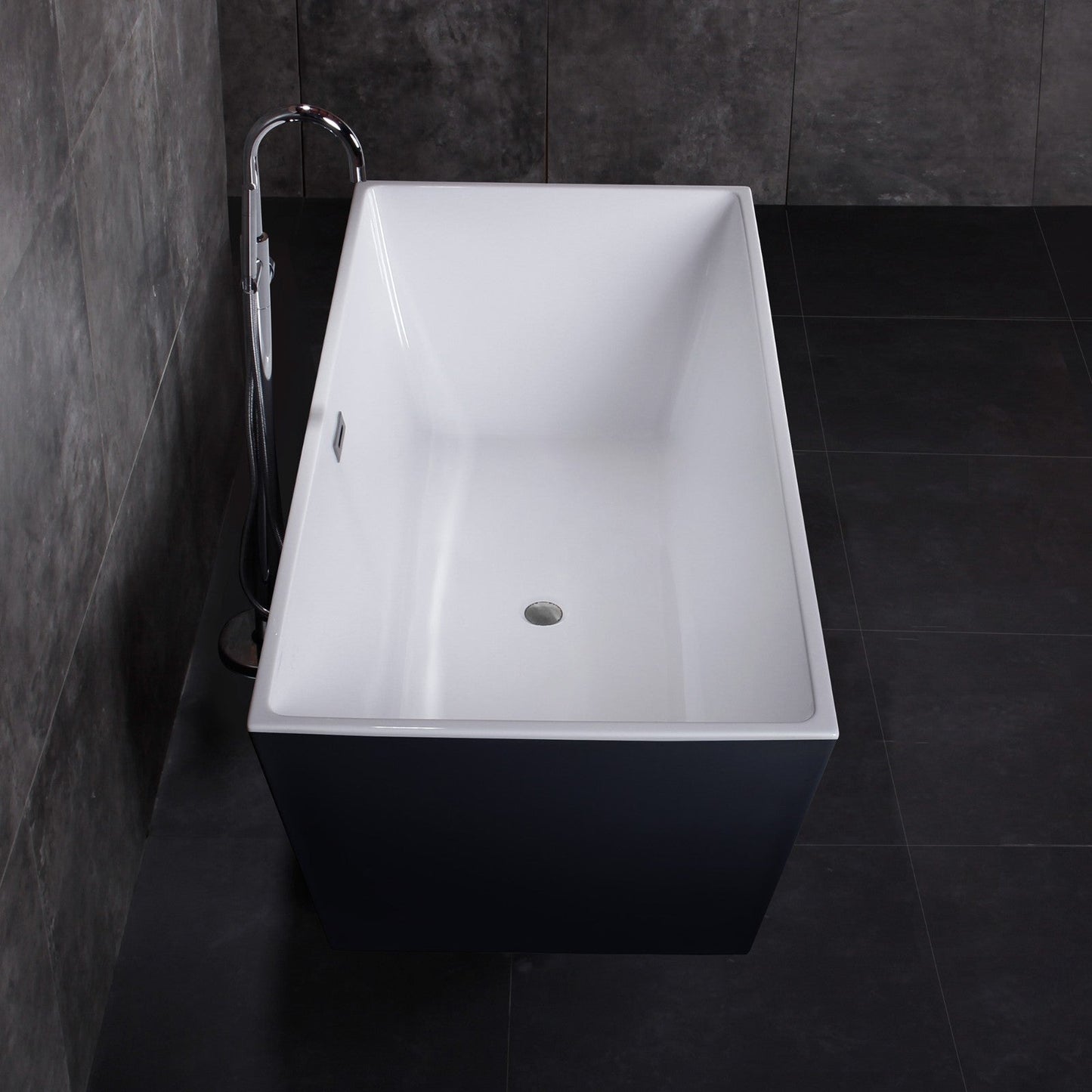 WOODBRIDGE 67" Acrylic Freestanding Bathtub Contemporary Soaking Tub