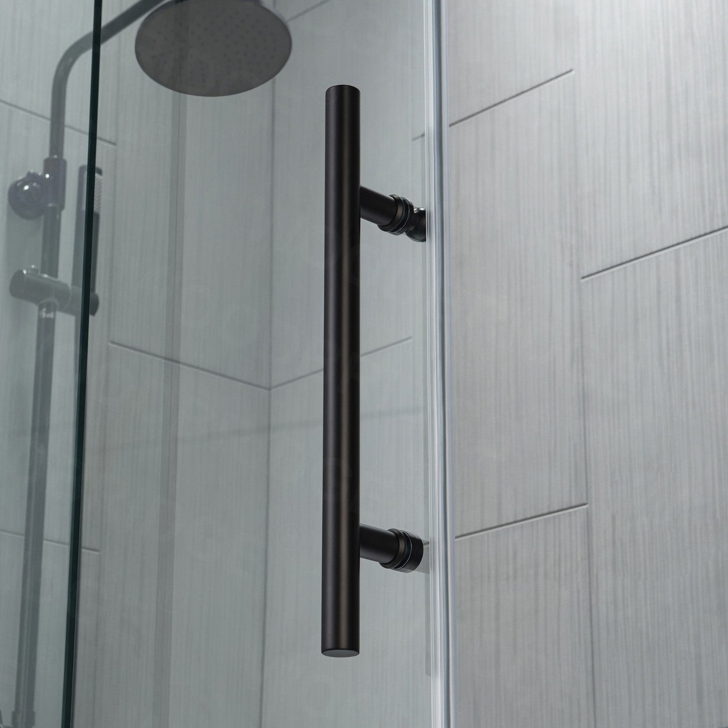 WOODBRIDGE MBSDC4876-B Frameless Shower Doors 44-48" Width x 76"Height with 3/8"(10mm) Clear Tempered Glass