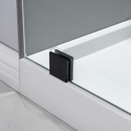 WOODBRIDGE MBSDC4876-B Frameless Shower Doors 44-48" Width x 76"Height with 3/8"(10mm) Clear Tempered Glass