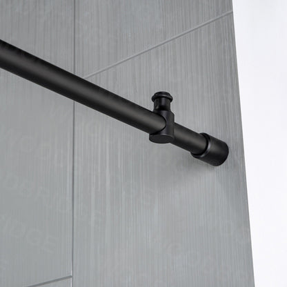WOODBRIDGE MBSDC4876-B Frameless Shower Doors 44-48" Width x 76"Height with 3/8"(10mm) Clear Tempered Glass
