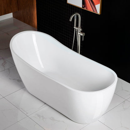 WOODBRIDGE 67" Acrylic Freestanding Bathtub Contemporary Soaking Tub