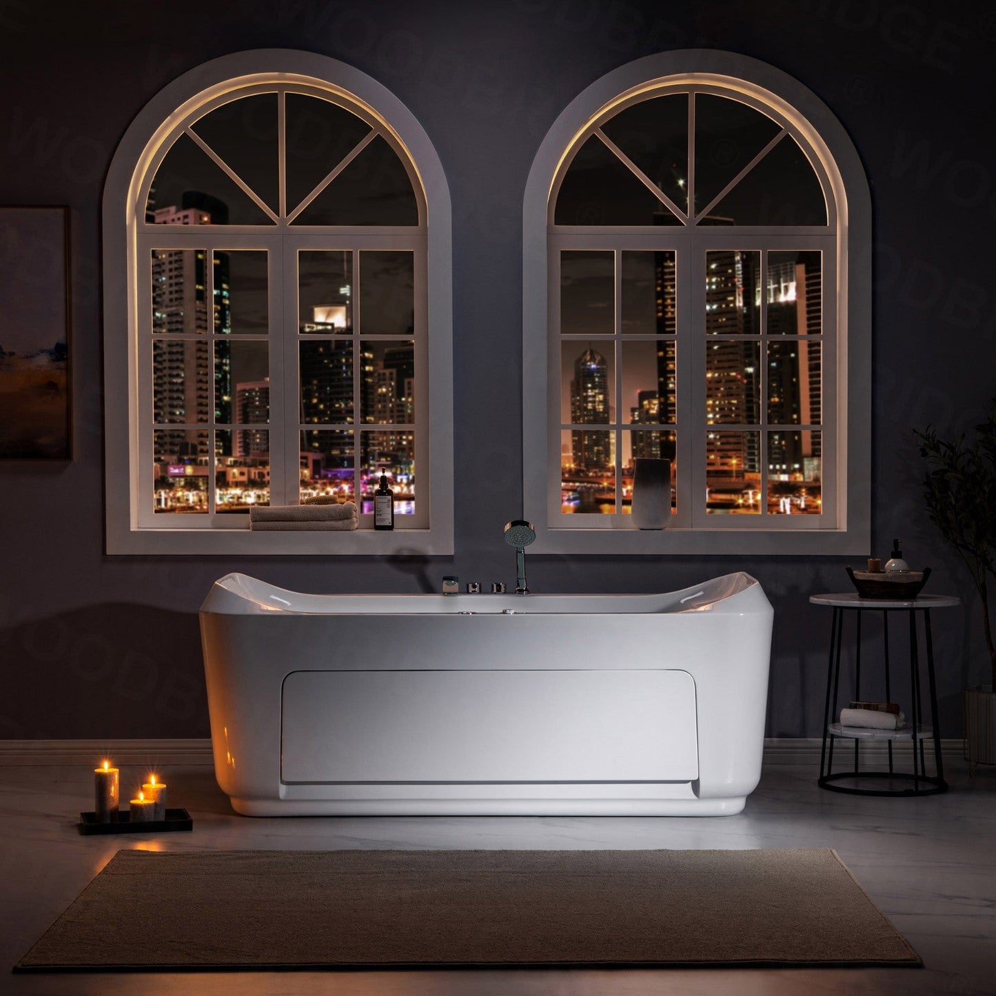 WOODBRIDGE 67"L x 31-1/2"W 1 Person Freestanding Massage Hydrotherapy Bathtub Tub