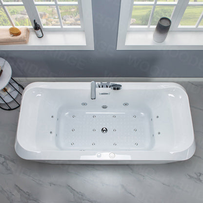 WOODBRIDGE 67"L x 31-1/2"W 1 Person Freestanding Massage Hydrotherapy Bathtub Tub