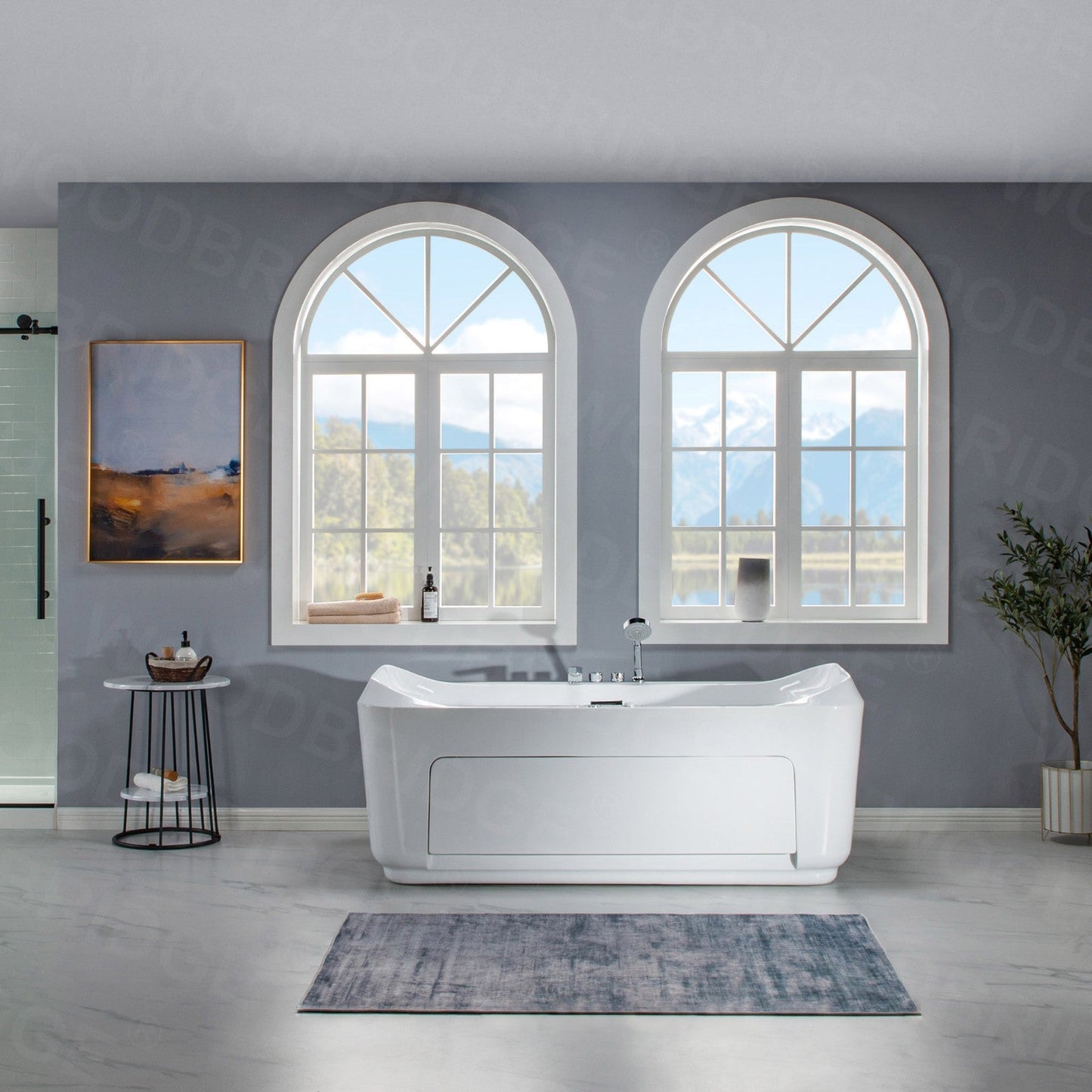 WOODBRIDGE 67"L x 31-1/2"W 1 Person Freestanding Massage Hydrotherapy Bathtub Tub