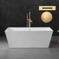 WOODBRIDGE 59" Acrylic Freestanding Bathtub Contemporary Soaking Tub