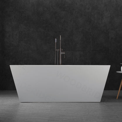 WOODBRIDGE 59" Acrylic Freestanding Bathtub Contemporary Soaking Tub