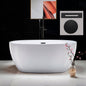 WOODBRIDGE 55" Acrylic Freestanding Bathtub Contemporary Soaking Tub