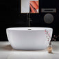 WOODBRIDGE 55" Acrylic Freestanding Bathtub Contemporary Soaking Tub