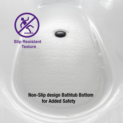 WOODBRIDGE B-1813 67" Acrylic Freestanding Bathtub Contemporary Soaking Tub