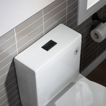 WOODBRIDGE Modern One Piece Dual Flush 1.28 GP Toilet,with Soft Closing Seat