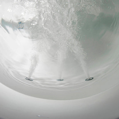 WOODBRIDGE 71" Whirlpool Water Jetted and Air Bubble Freestanding Bathtub