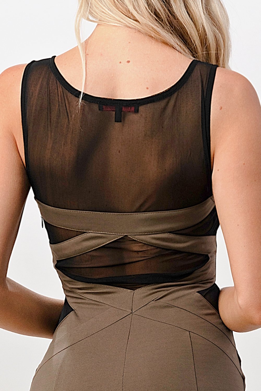 Mesh Insert Bodycon Dress – Sleek and Stylish | Apparel | Kitchen + Metal