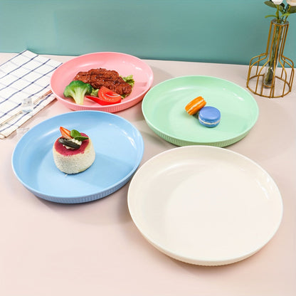 4Piece Striped Dinner Plates Set for Camping  More