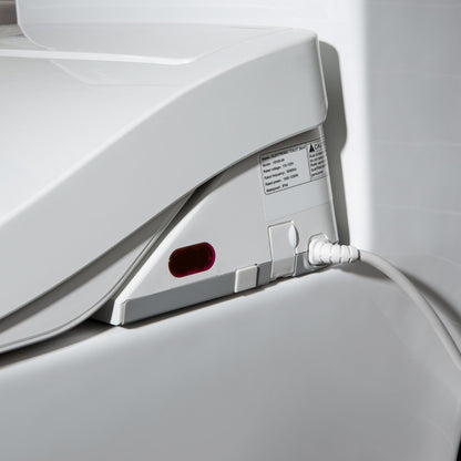 WOODBRIDGE Luxury, Elongated One Piece Toilet with Advanced Bidet Seat, White