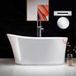 WOODBRIDGE 59" Acrylic Freestanding Bathtub Contemporary Soaking Tub