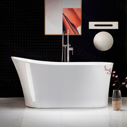 WOODBRIDGE 59" Acrylic Freestanding Bathtub Contemporary Soaking Tub