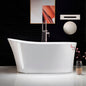 WOODBRIDGE 59" Acrylic Freestanding Bathtub Contemporary Soaking Tub