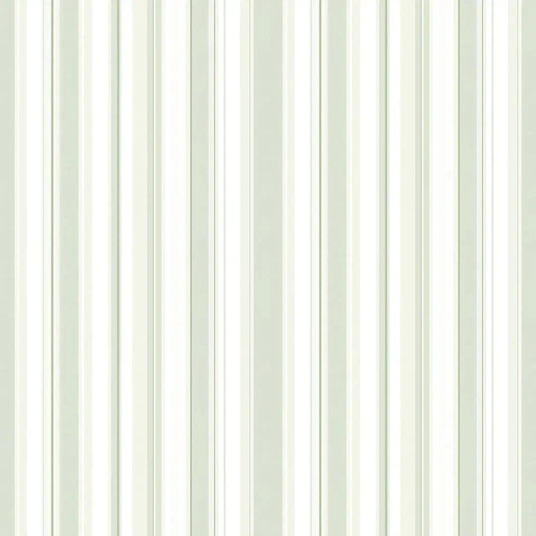 Serene Sage Stripe Wallpaper