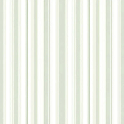 Serene Sage Stripe Wallpaper
