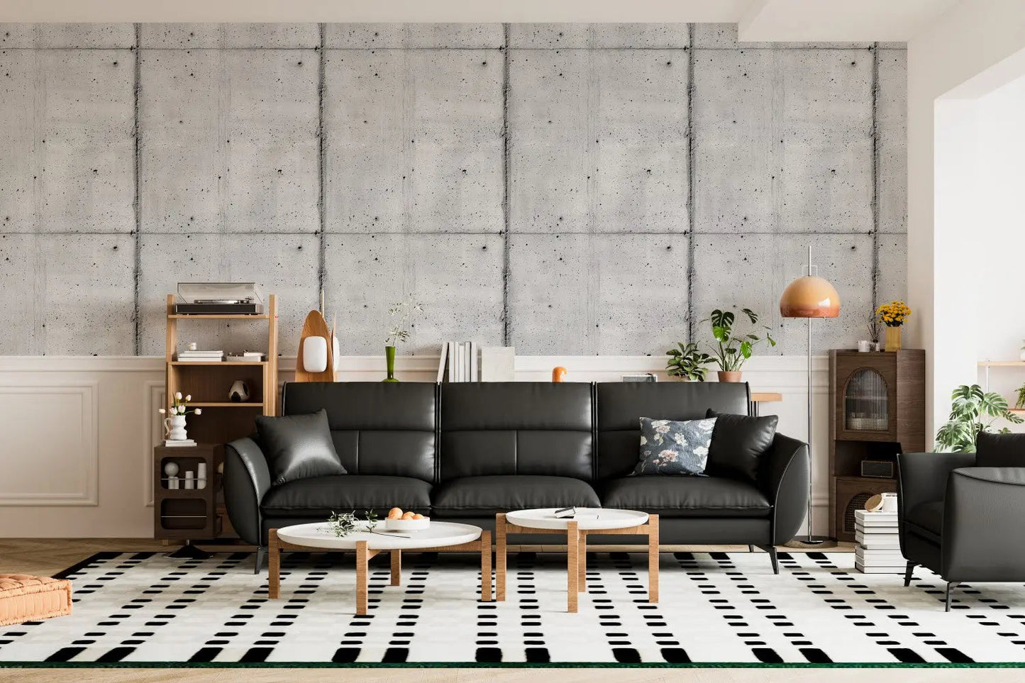 Brutalist Concrete Panel Wall