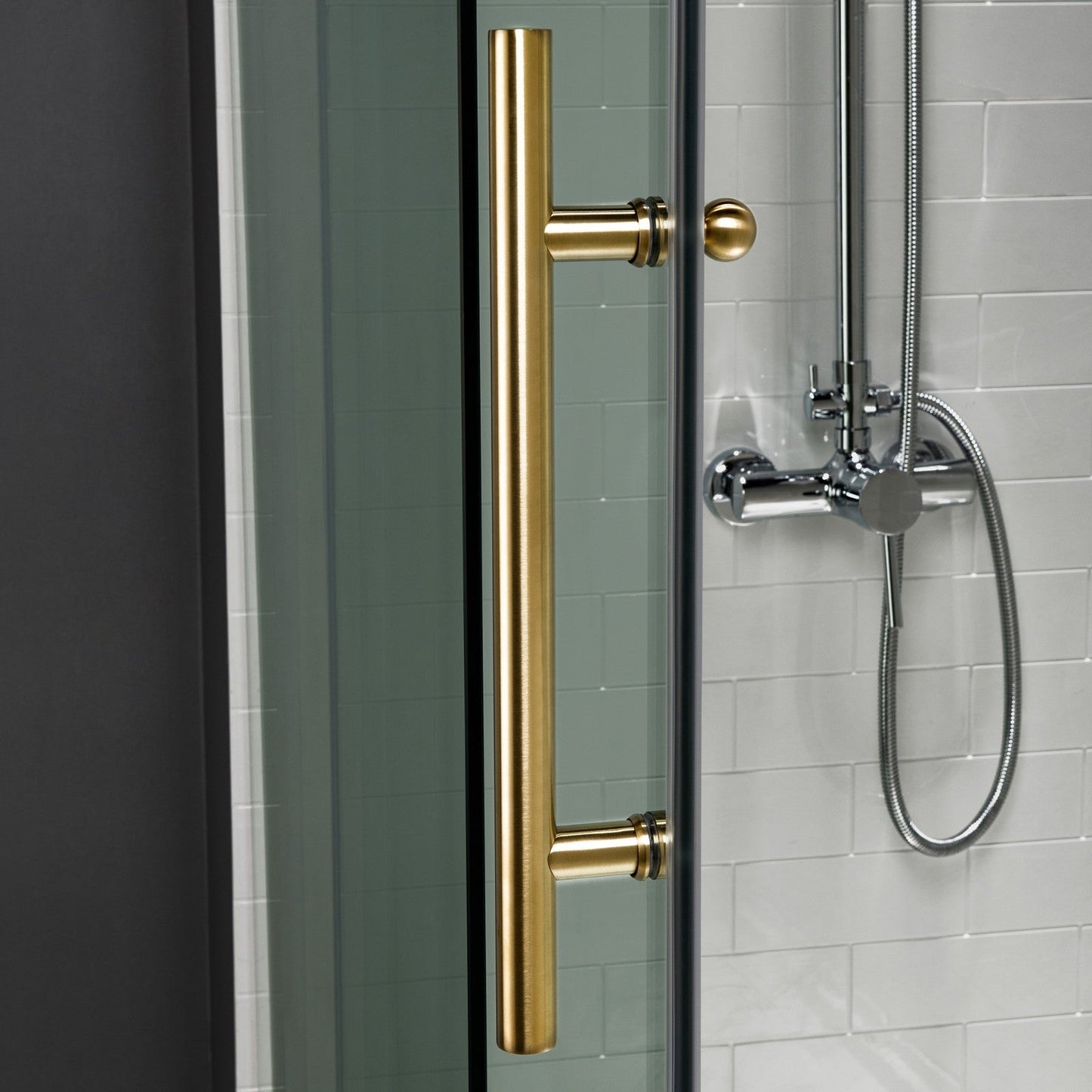 WOODBRIDGE MBSDC4876-B Frameless Shower Doors 44-48" Width x 76"Height with 3/8"(10mm) Clear Tempered Glass