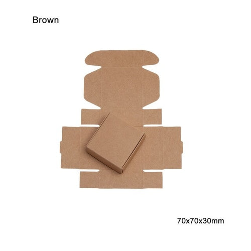 5pcs 4Sizes Kraft Paper Box Wrapping Party | Gift Shop + Gift Wrapping | Craft Making | Under $100 | Kitchen + Metal
