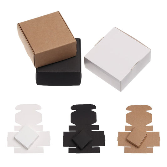 5pcs 4Sizes Kraft Paper Box Wrapping Party | Gift Shop + Gift Wrapping | Craft Making | Under $100 | Kitchen + Metal