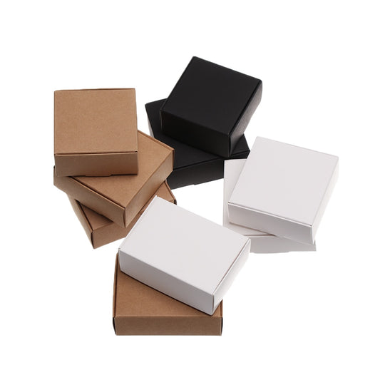 5pcs 4Sizes Kraft Paper Box Wrapping Party | Gift Shop + Gift Wrapping | Craft Making | Under $100 | Kitchen + Metal