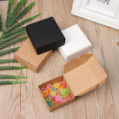 5pcs 4Sizes Kraft Paper Box Wrapping Party | Gift Shop + Gift Wrapping | Craft Making | Under $100 | Kitchen + Metal