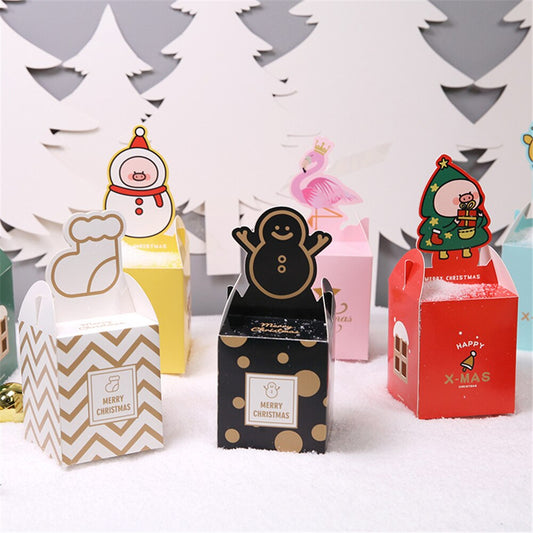 5pcs Cute Cookie Carrier Jar Sugar Box Christmas