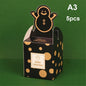 5pcs Cute Cookie Carrier Jar Sugar Box Christmas