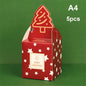 5pcs Cute Cookie Carrier Jar Sugar Box Christmas
