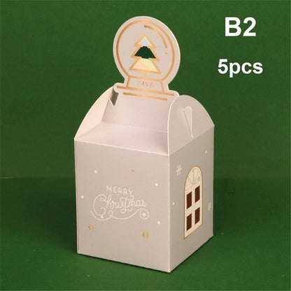 5pcs Cute Cookie Carrier Jar Sugar Box Christmas