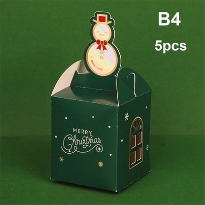 5pcs Cute Cookie Carrier Jar Sugar Box Christmas