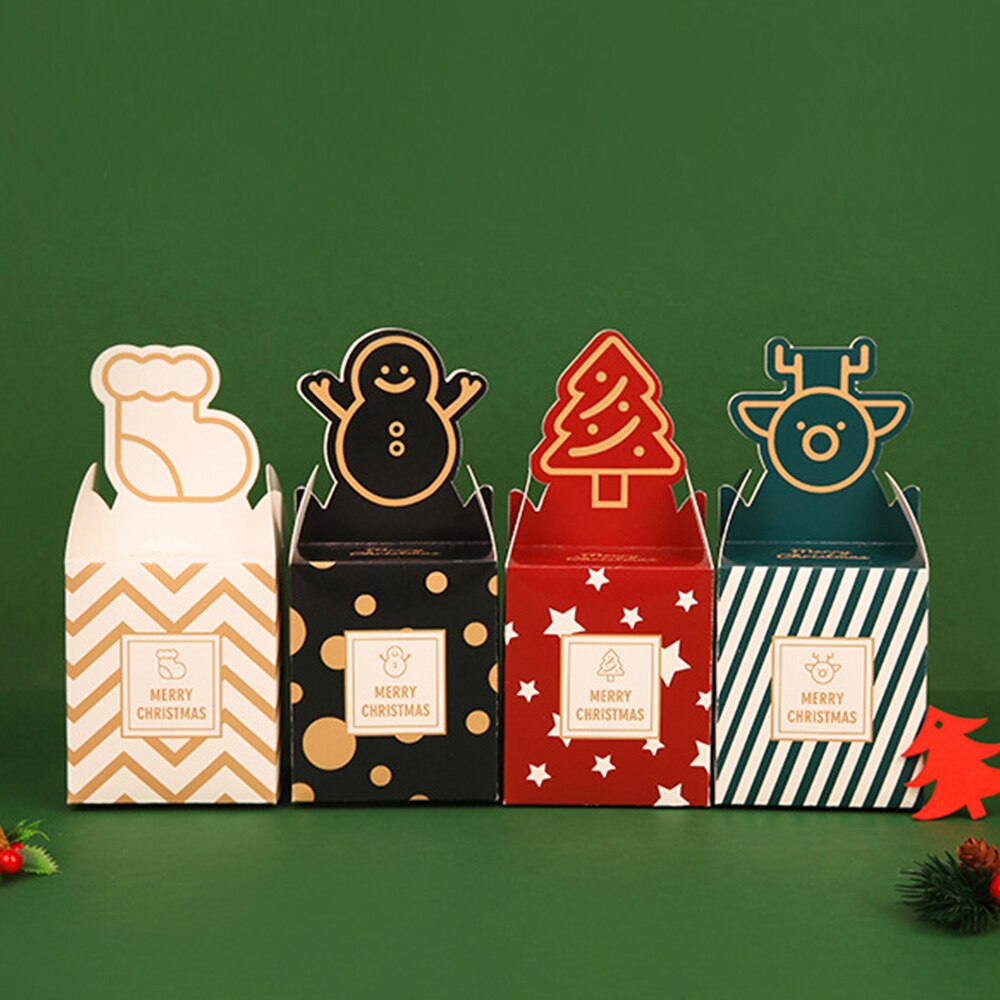 5pcs Cute Cookie Carrier Jar Sugar Box Christmas