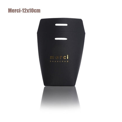 5pcs White Black Bronzing "Merci" Candy Bag French